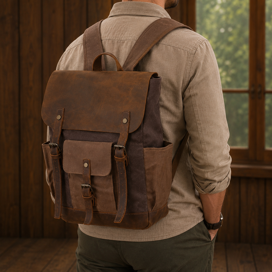 Waxed Canvas Backpack