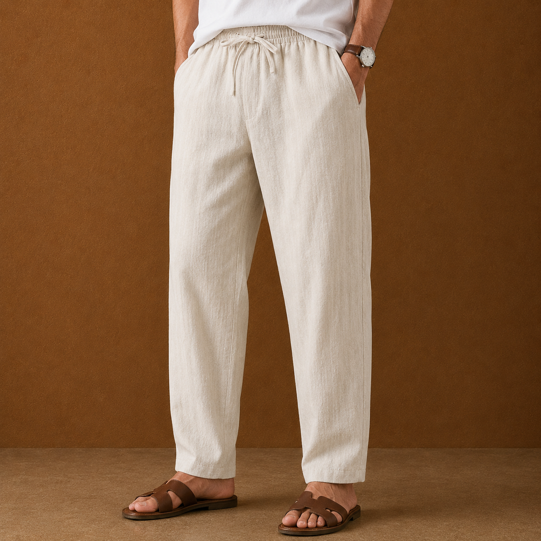 Ramie Drawstring Pants