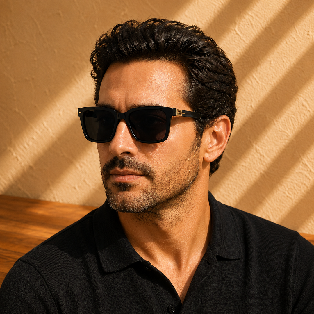 Refined Square Frame Sunglasses