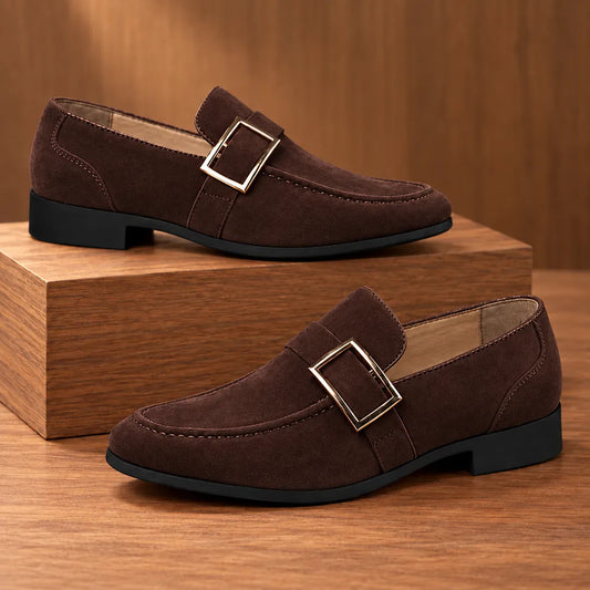 Buckle Strap Loafers