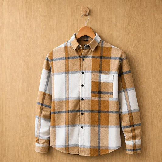 Classic Long-Sleeve Plaid Shirt