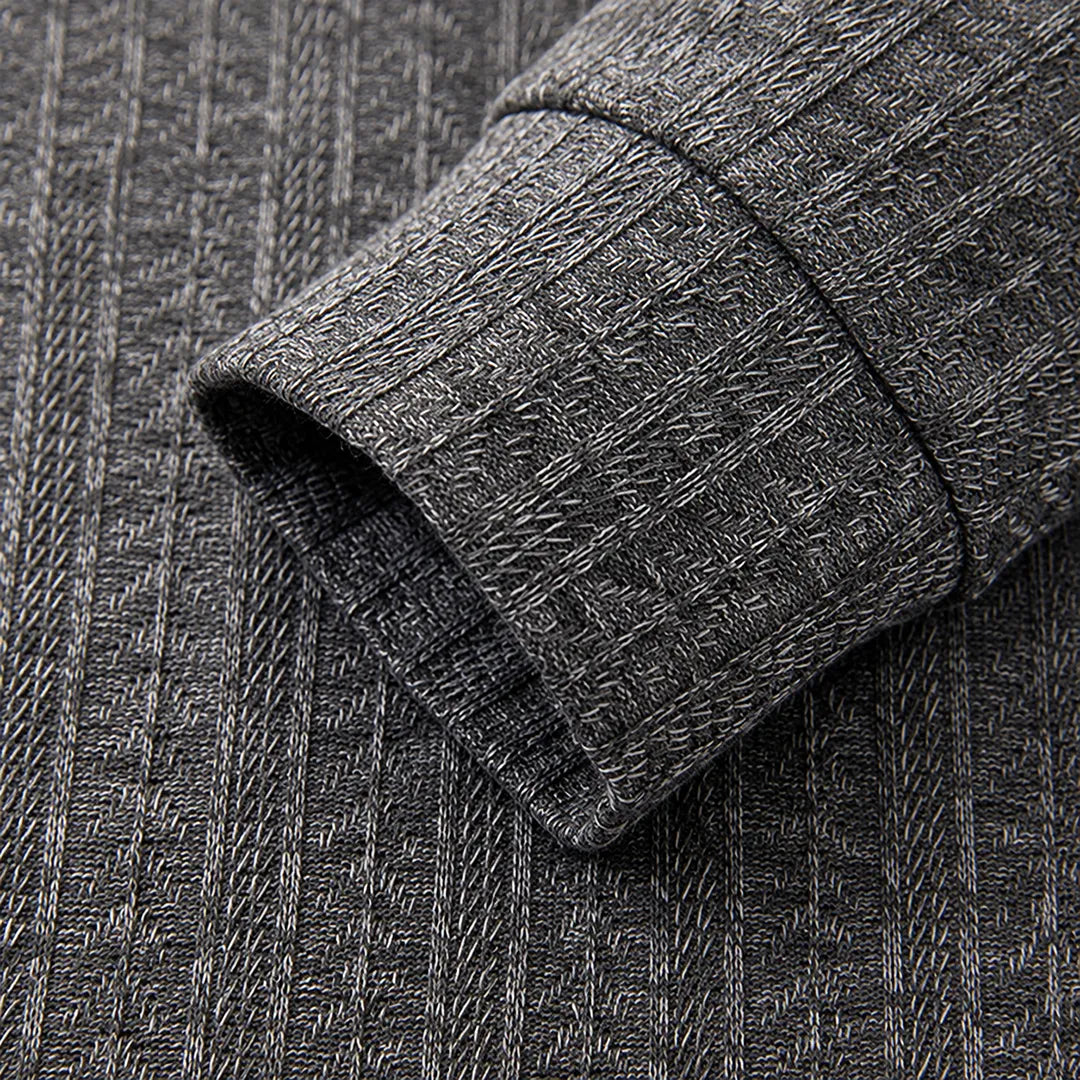 Classic Ribbed Polo Sweater