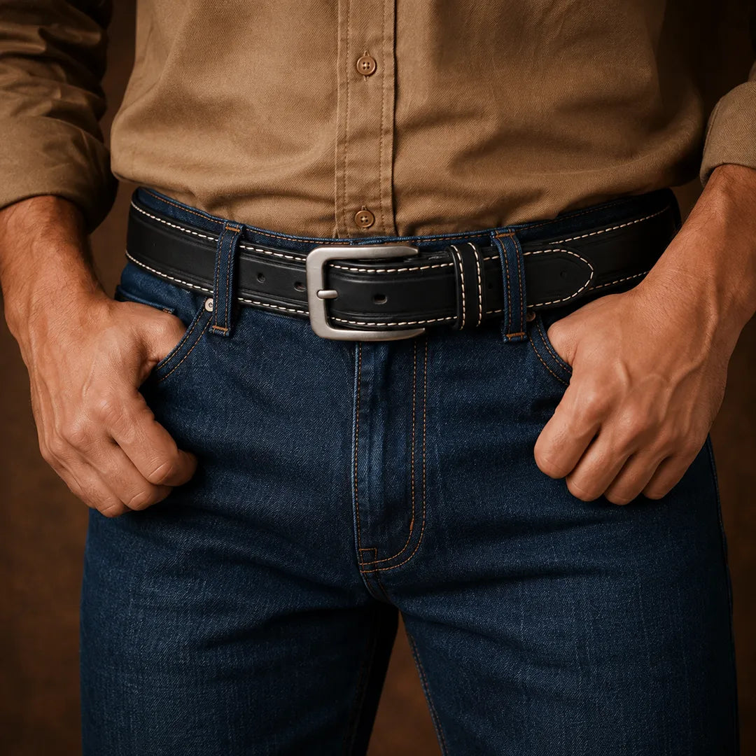 Edge-Stitched Belt