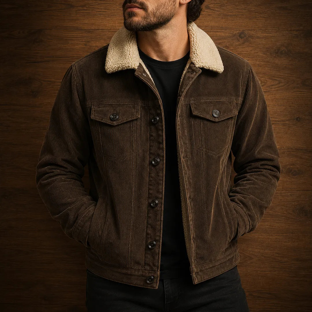 Fleece-Lined Corduroy Jacket