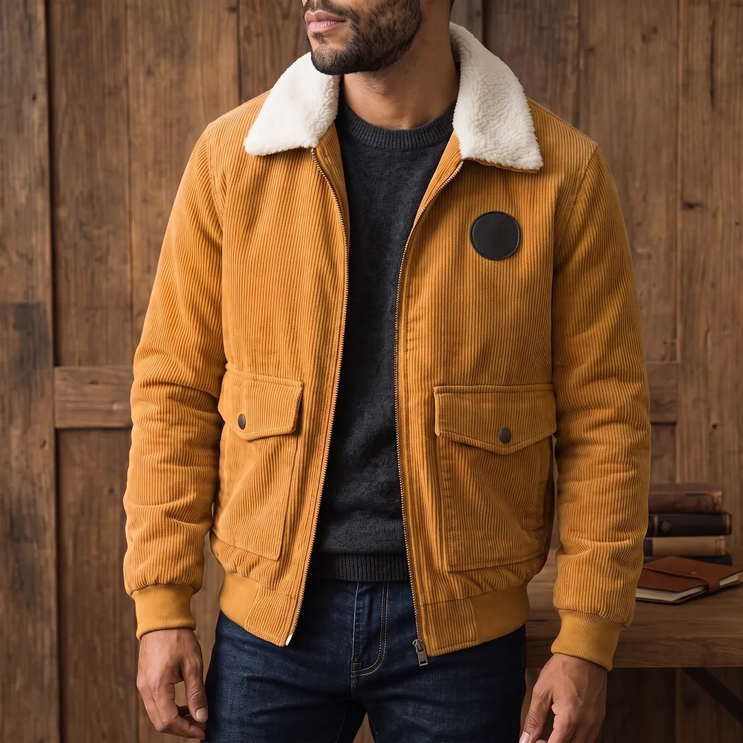 Sherpa Collar Corduroy Jacket