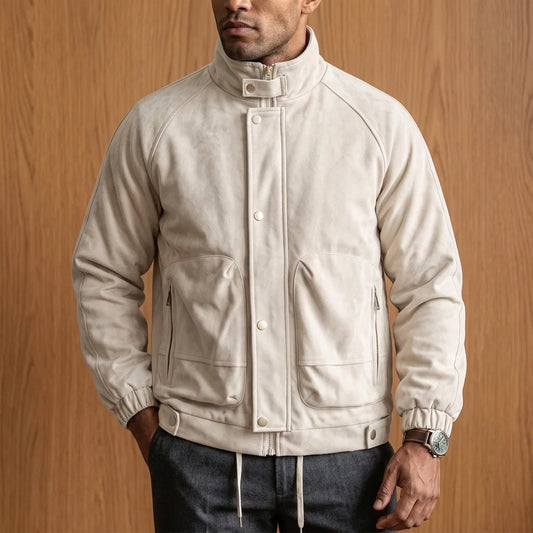 Stand-Collar Utility Jacket