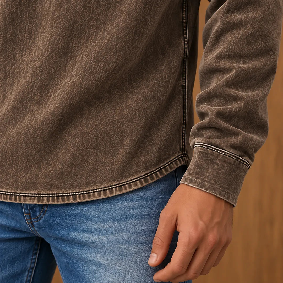 Textured Quarter-Zip Pullover