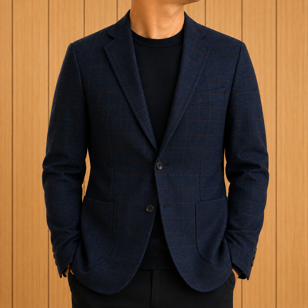 Modern Plaid Blazer