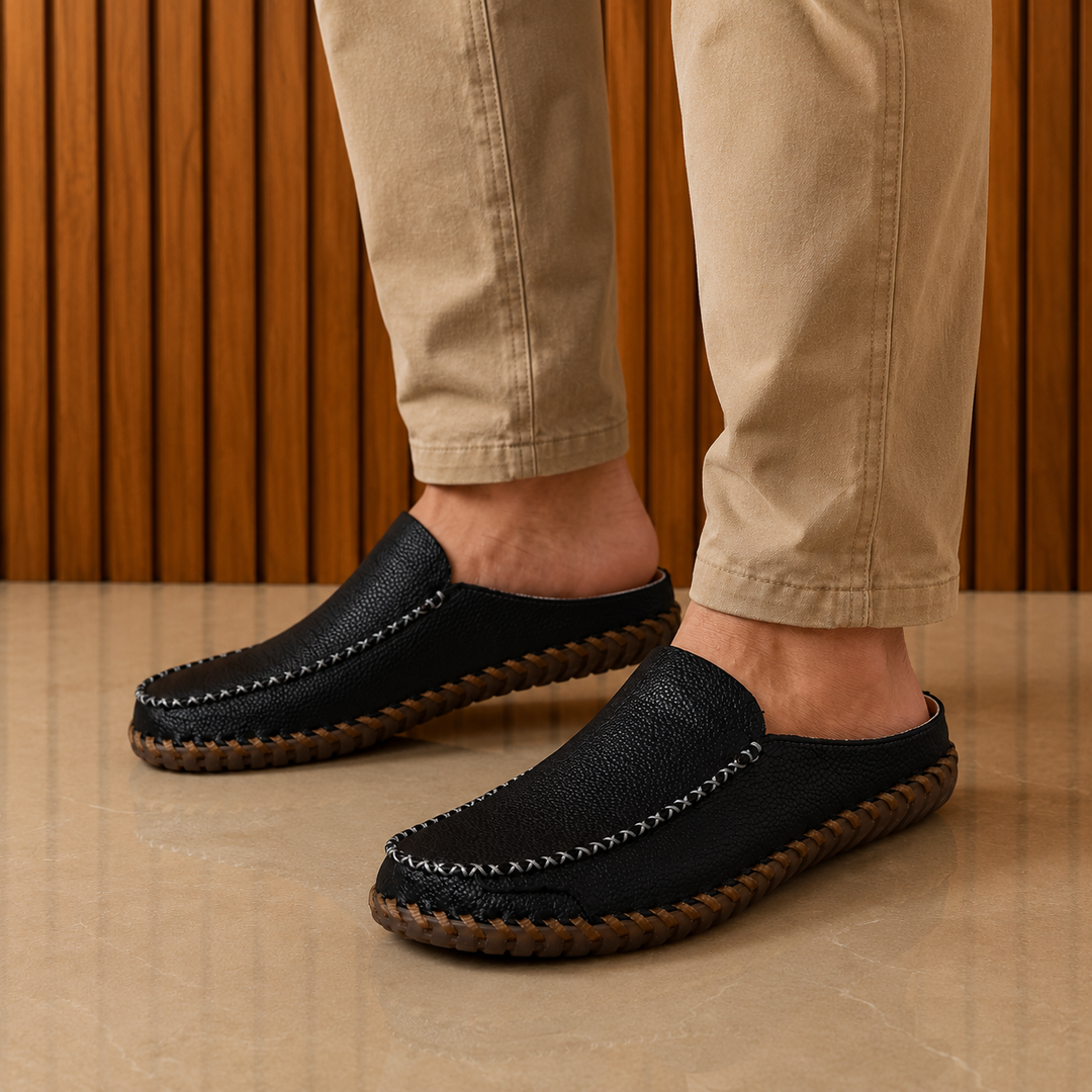 Comfort Leather Mules