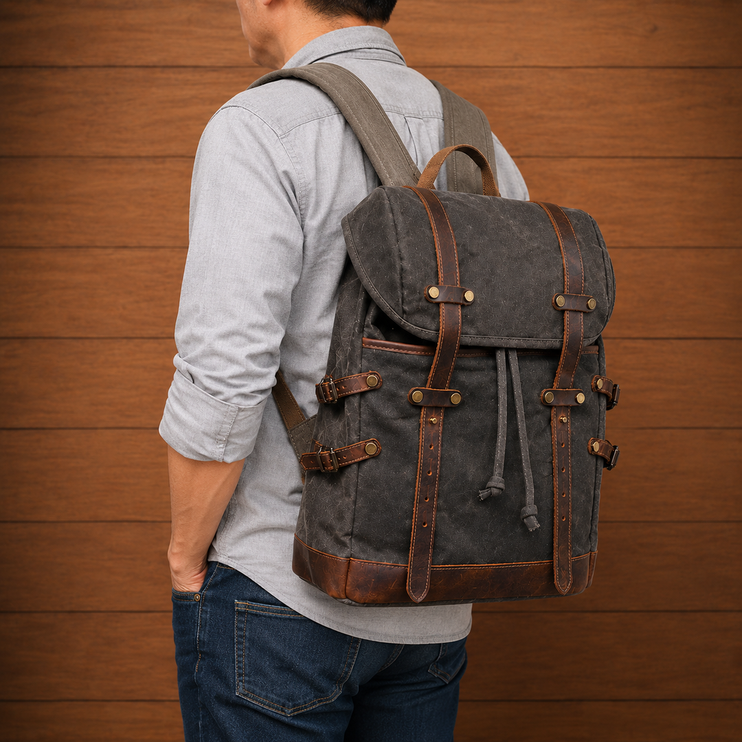 Vintage Canvas Travel Backpack