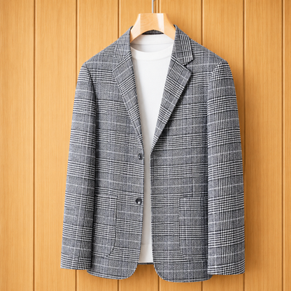 Modern Plaid Blazer