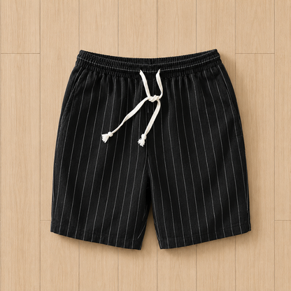 Vertical Stripe Casual Shorts