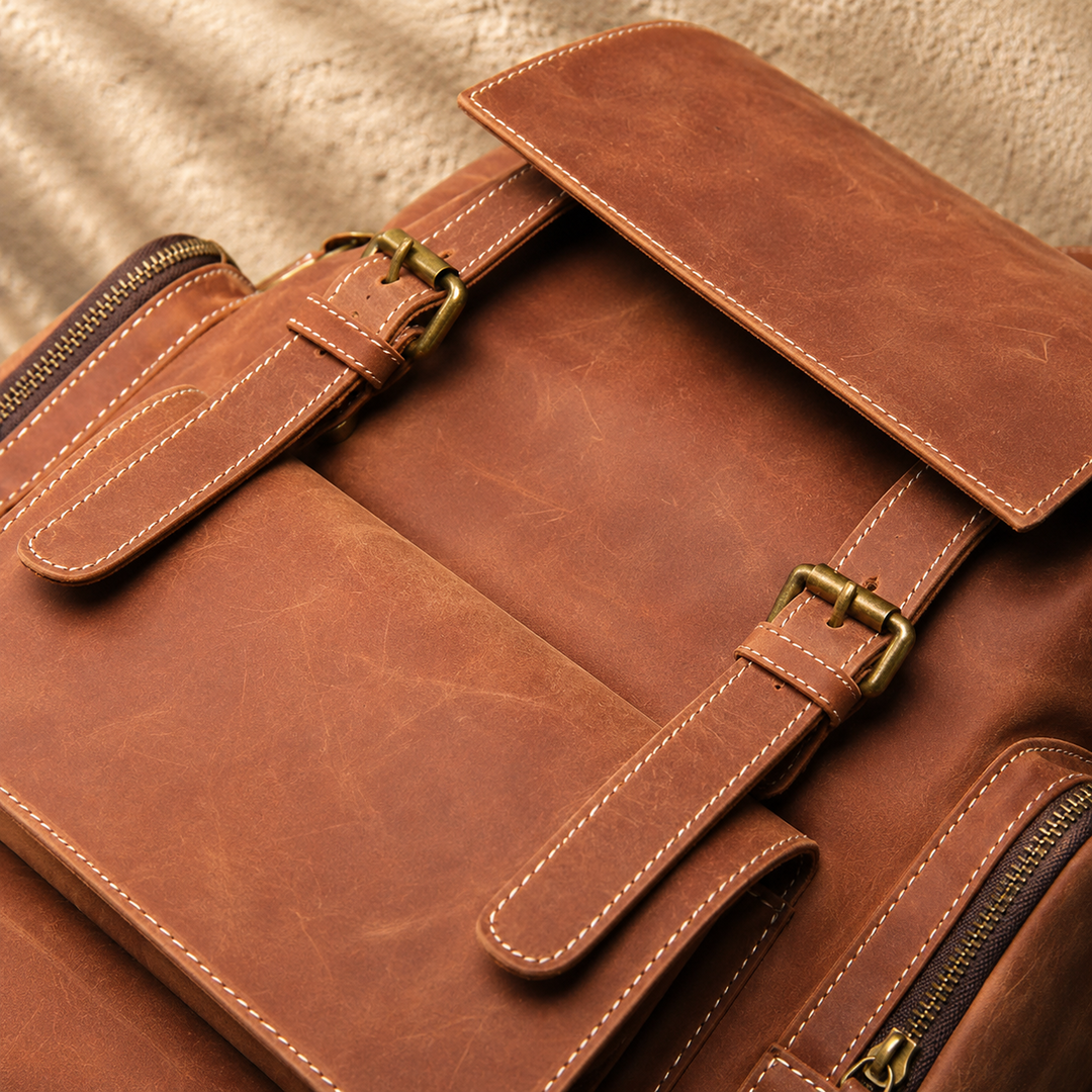 Vintage Leather Backpack