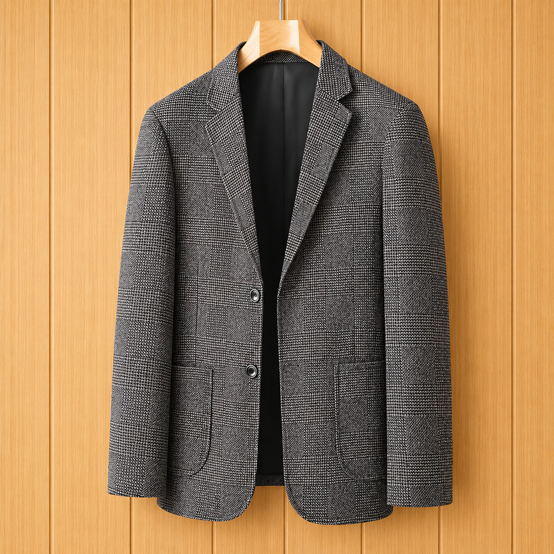 Modern Plaid Blazer
