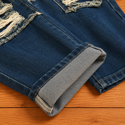 Ripped Denim Pants