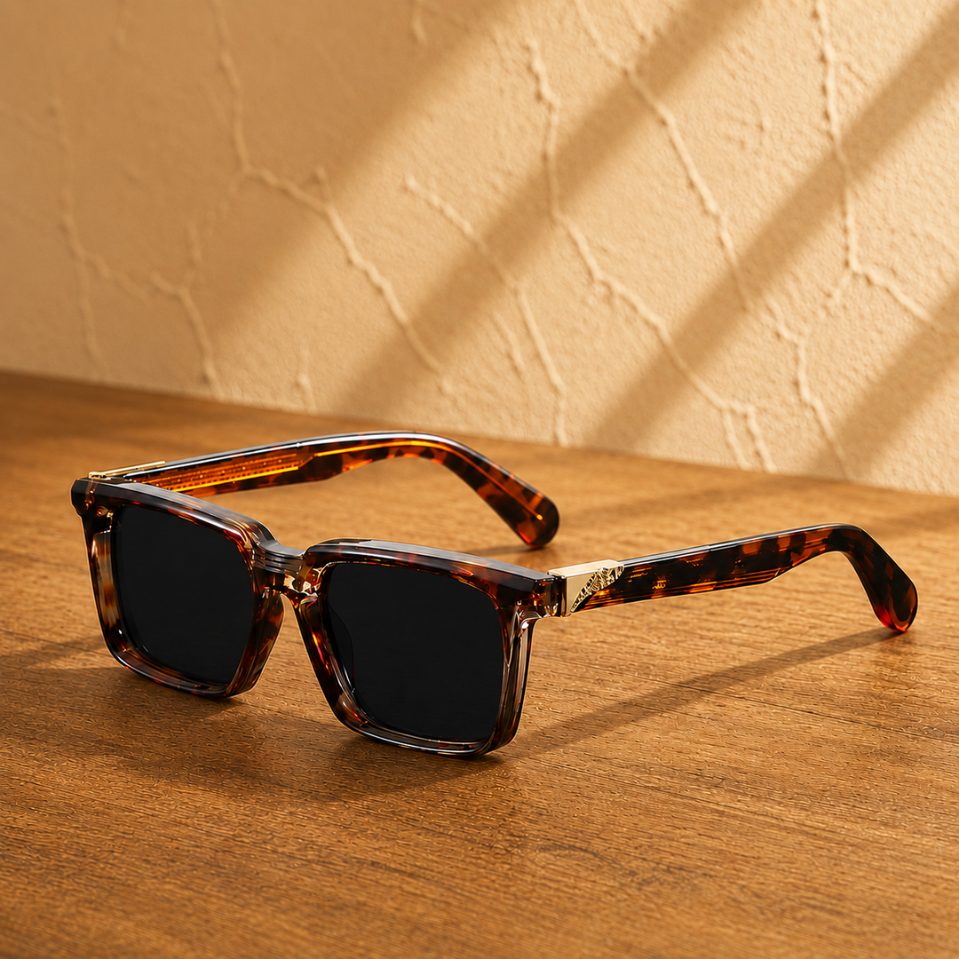 Refined Square Frame Sunglasses