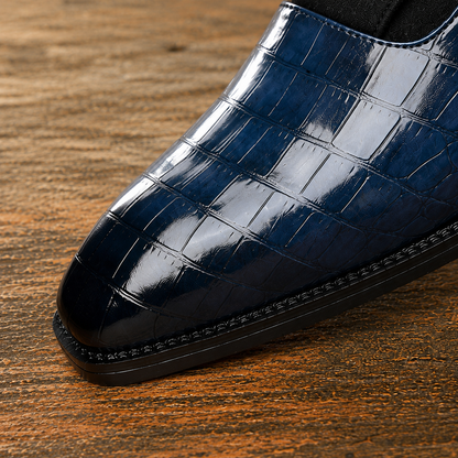 Modern Crocodile-Embossed Shoes