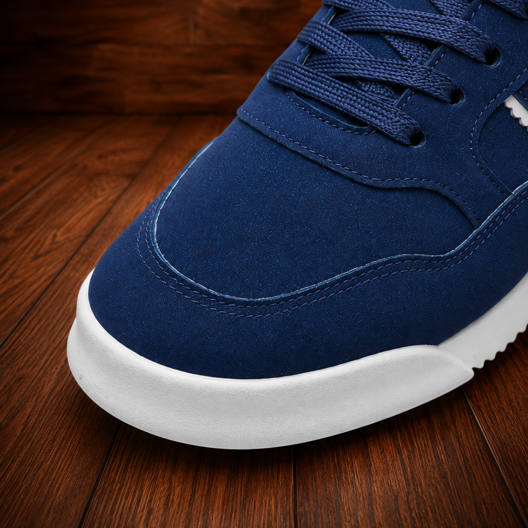 Textured Lace-Up Sneakers