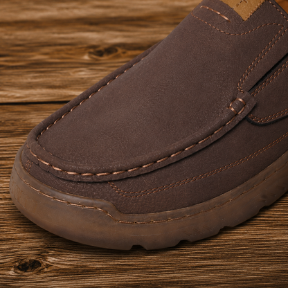 Casual Stitched Slip-On Loafers