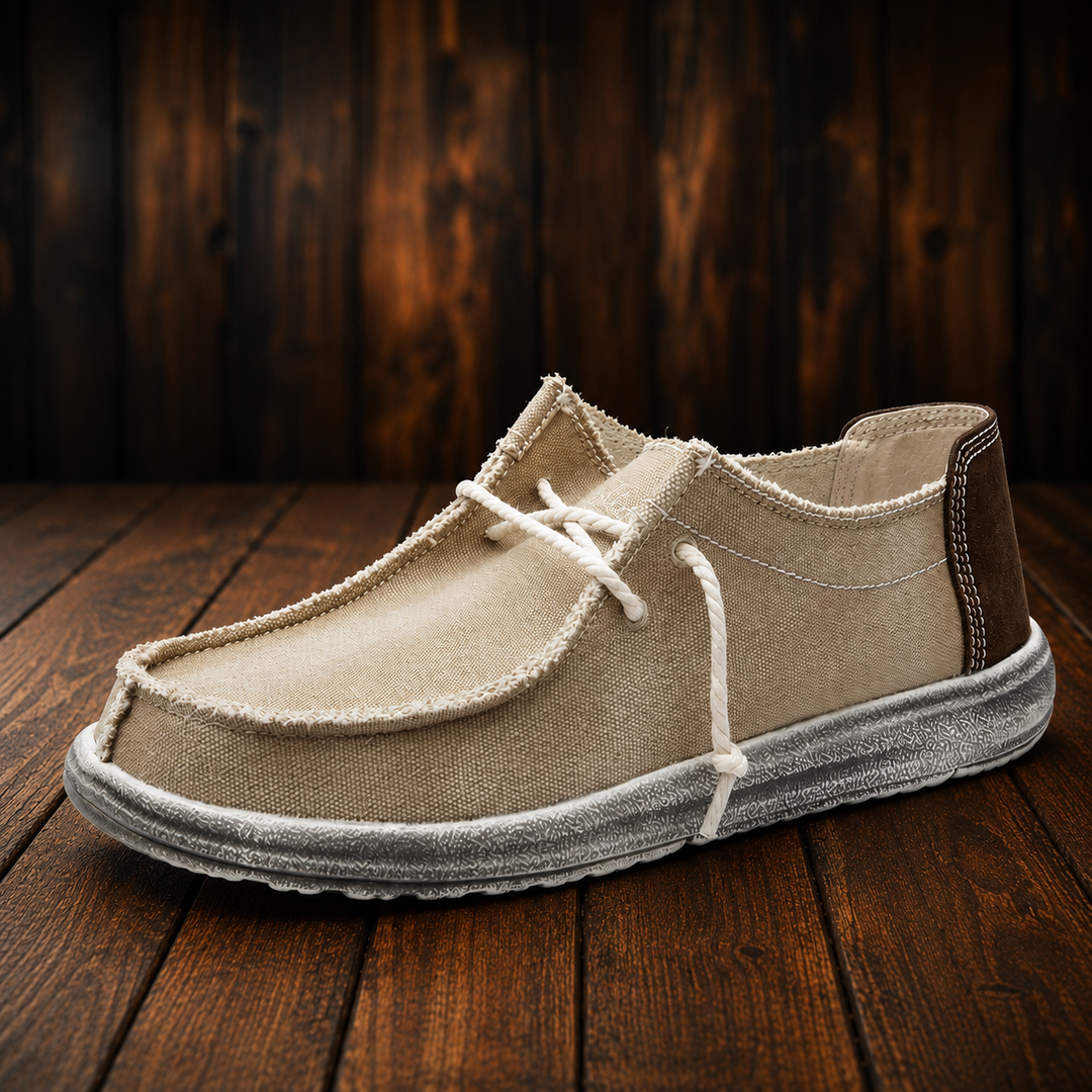 Casual Canvas Moc-Toe Shoes