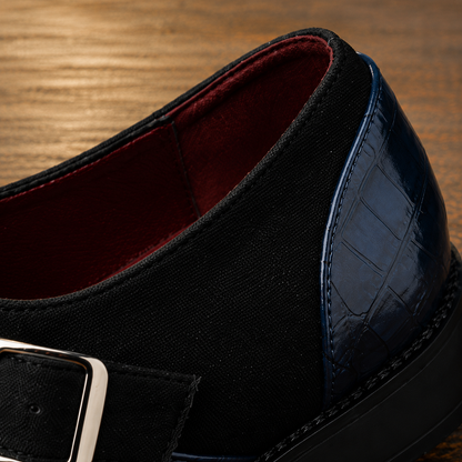 Modern Crocodile-Embossed Shoes