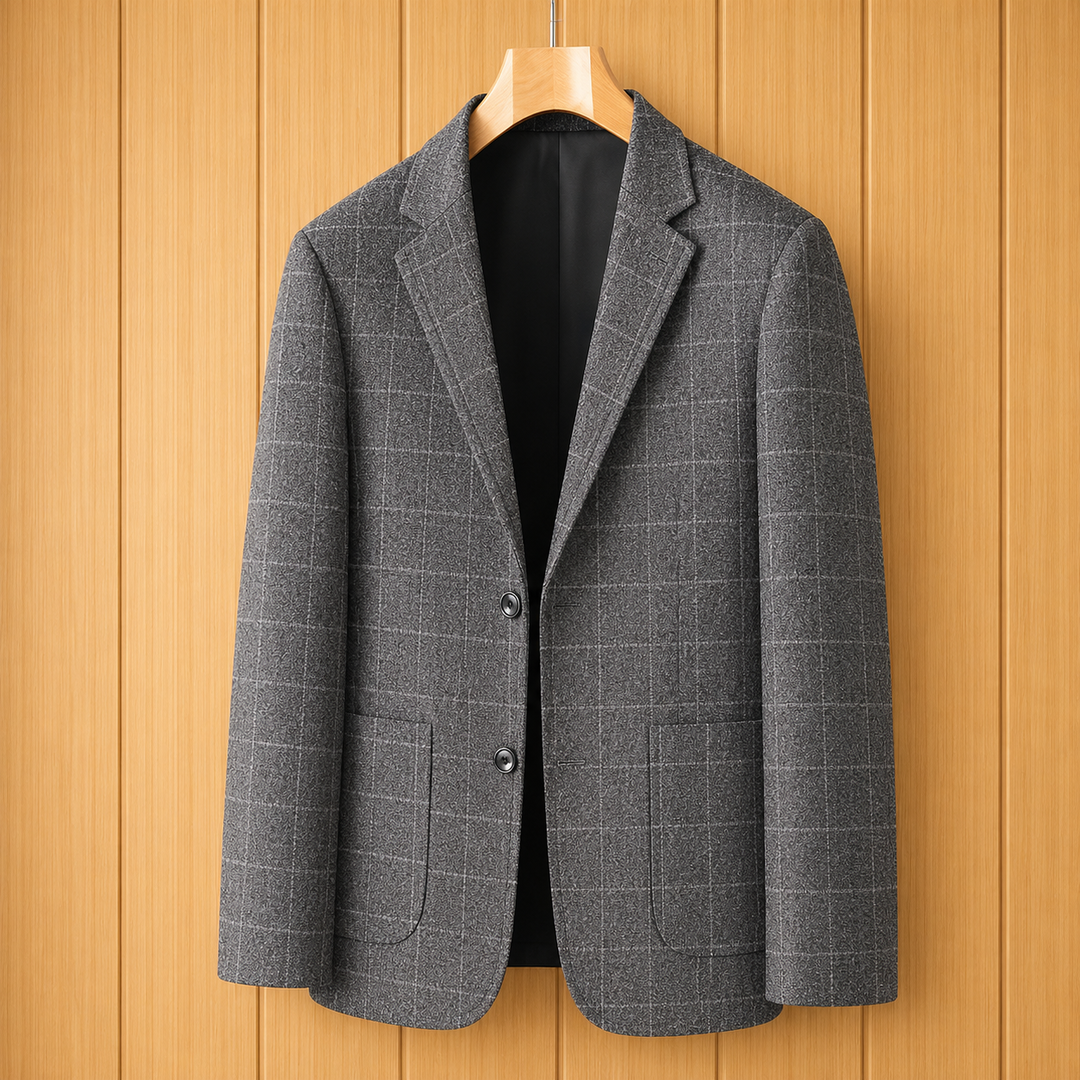 Modern Plaid Blazer