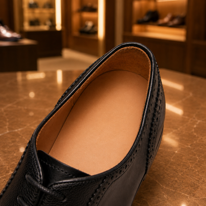 Leather Cap Toe Shoes