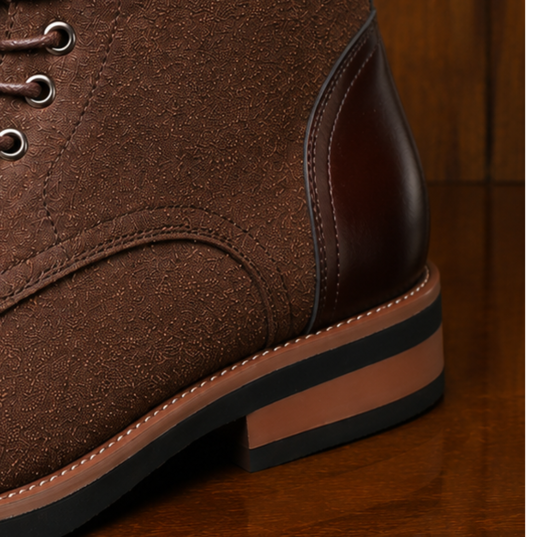 Leather Cap-Toe Boots