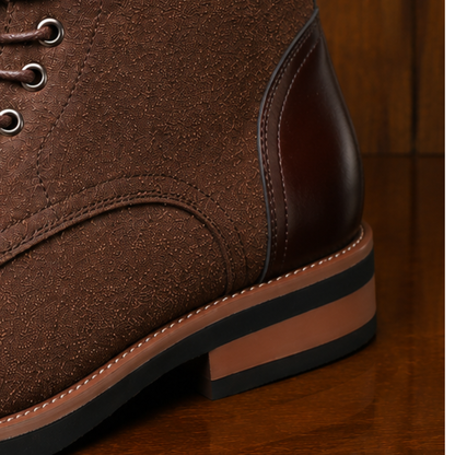 Leather Cap-Toe Boots