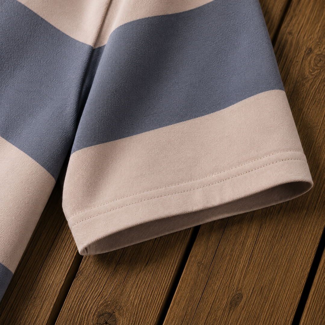 Horizontal Stripe Polo Shirt
