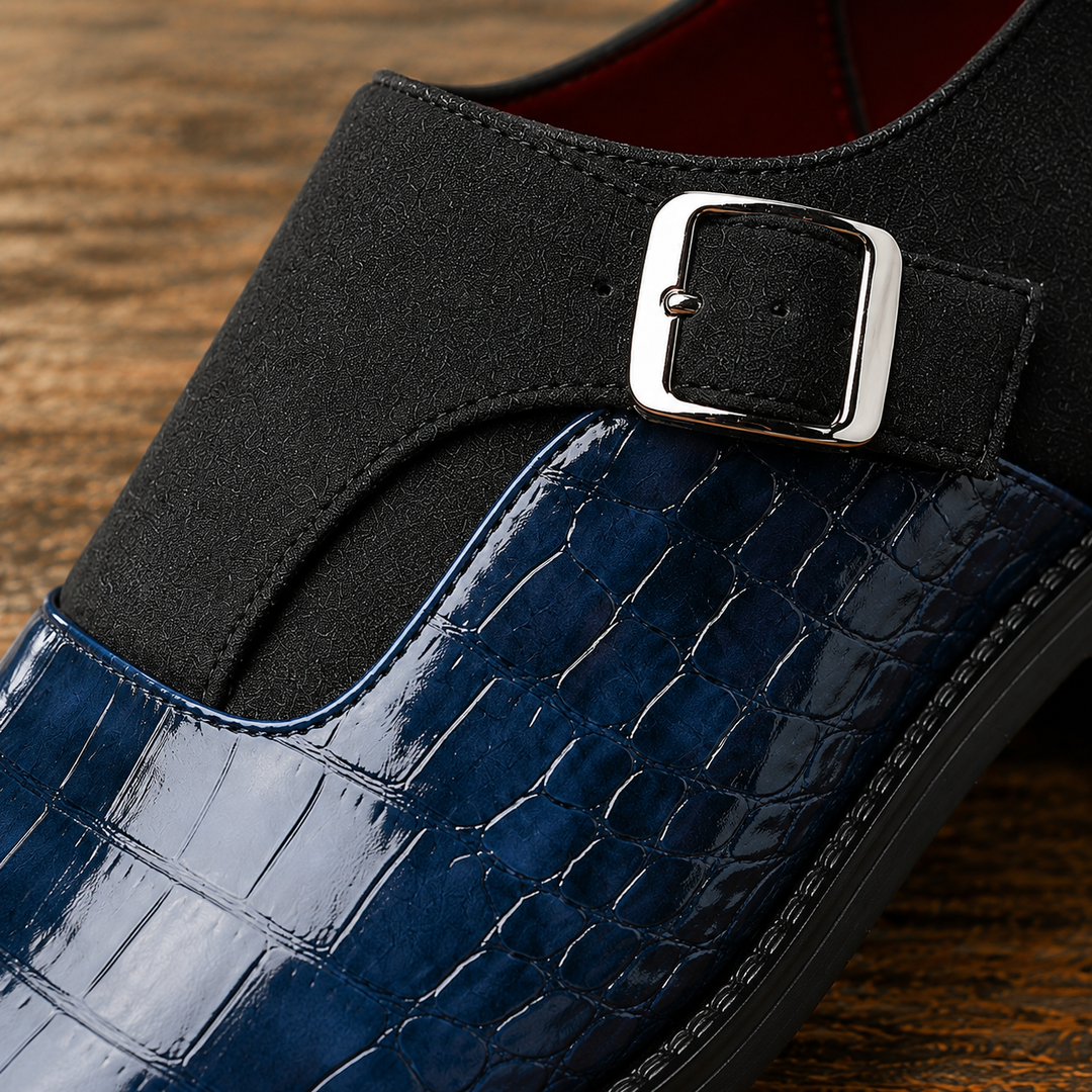 Modern Crocodile-Embossed Shoes