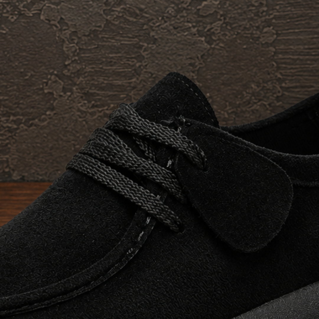 Soft Suede Lace-Up Shoes