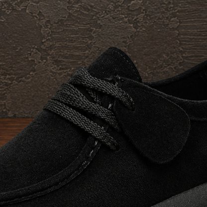 Soft Suede Lace-Up Shoes