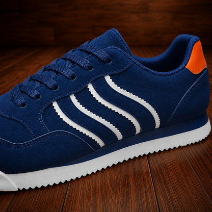 Textured Lace-Up Sneakers