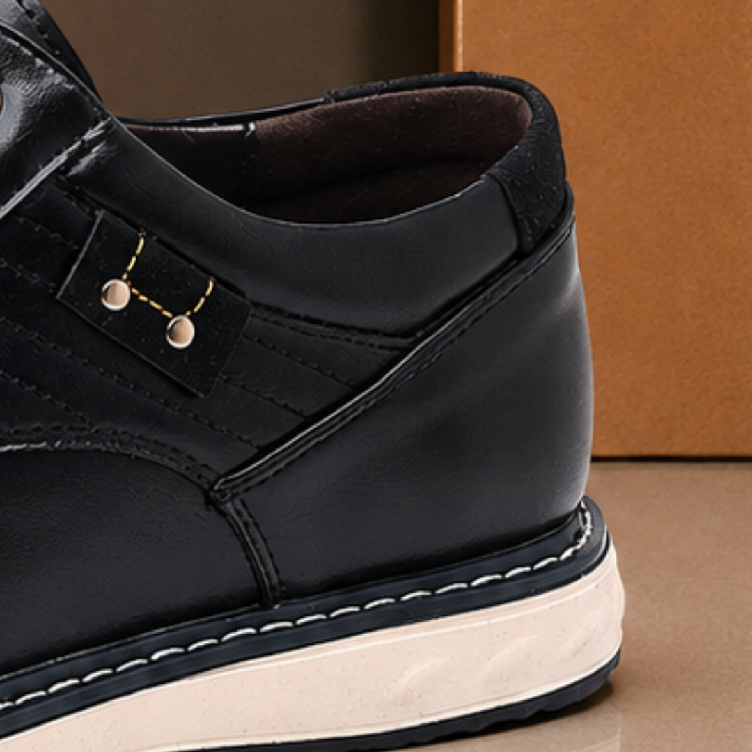 Polished Plain-Toe Derby Shoes