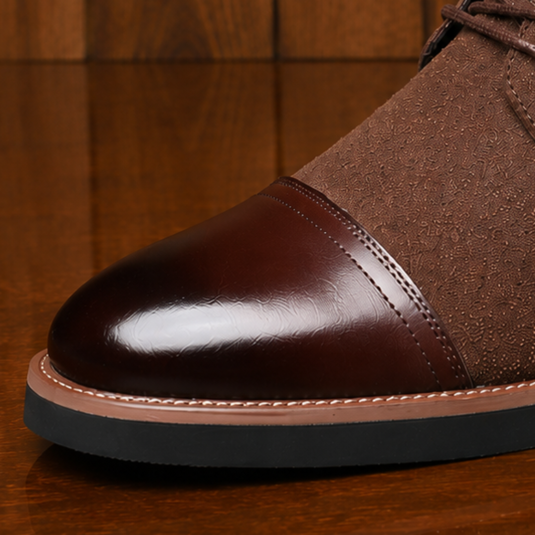 Leather Cap-Toe Boots