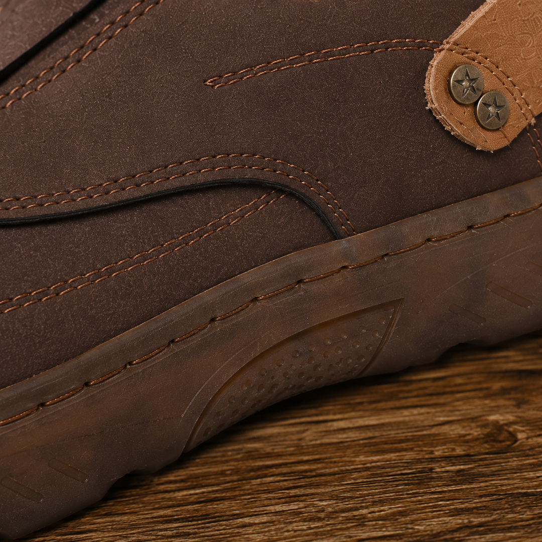 Casual Stitched Slip-On Loafers