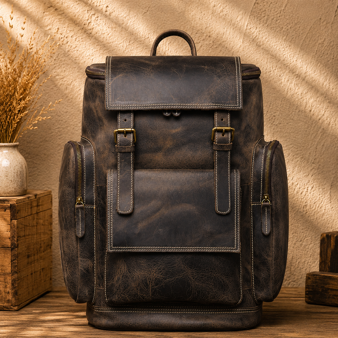 Vintage Leather Backpack
