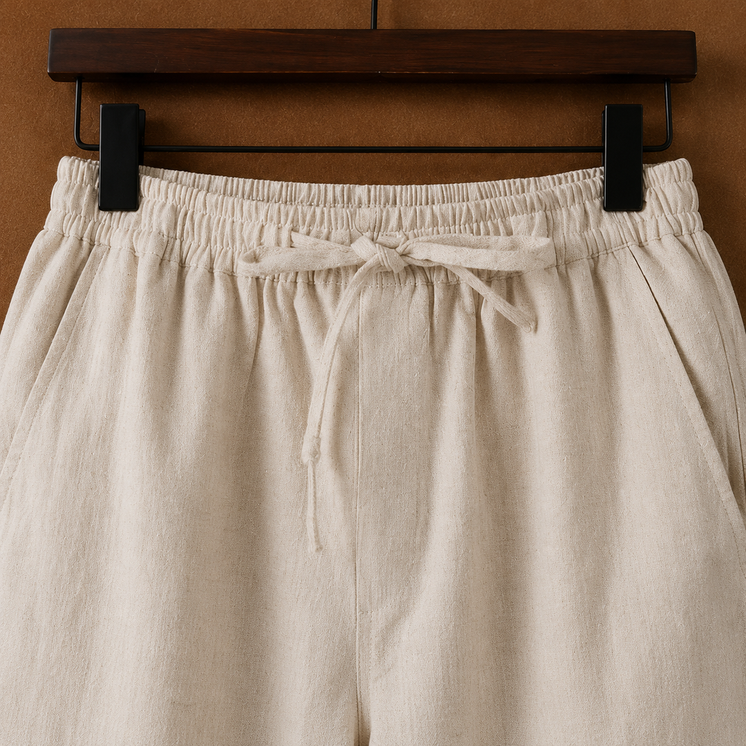 Ramie Drawstring Pants