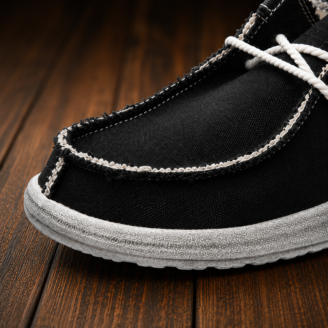 Casual Canvas Moc-Toe Shoes
