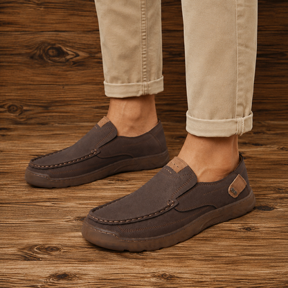 Casual Moc-Toe Slip-On Loafers