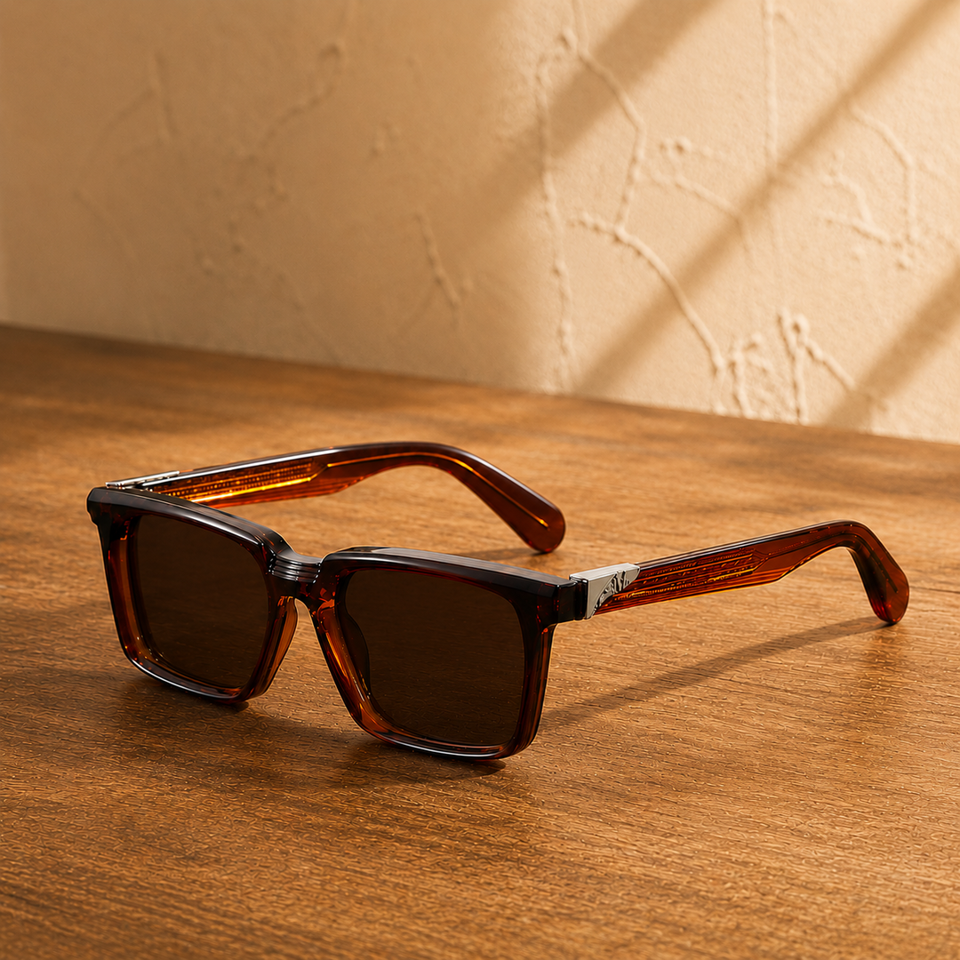 Refined Square Frame Sunglasses