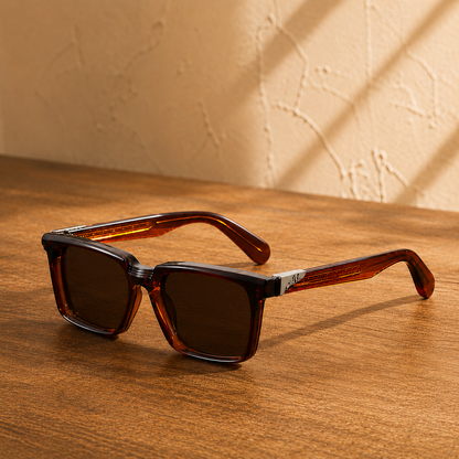 Refined Square Frame Sunglasses