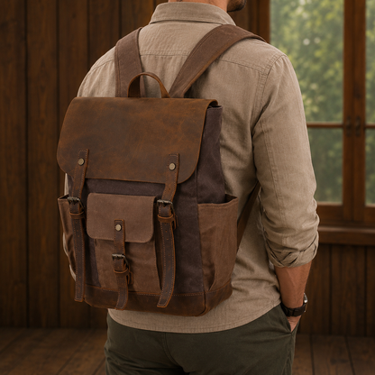 Waxed Canvas Backpack