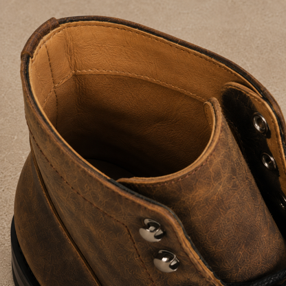 Cap Toe Leather Boots