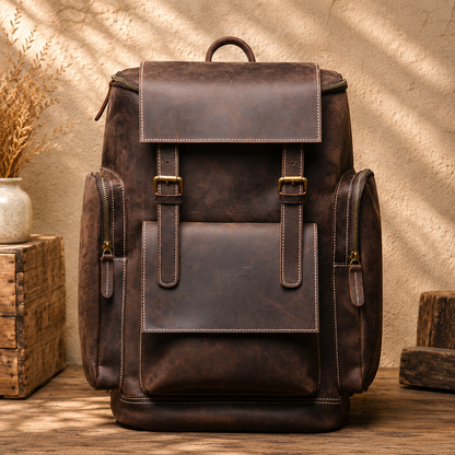 Vintage Leather Backpack