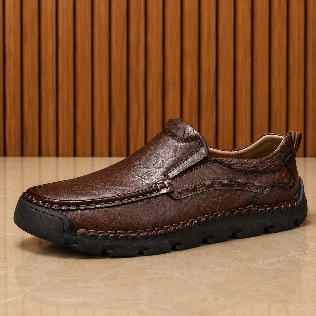 Comfortable Leather Slip-Ons