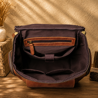 Vintage Leather Backpack