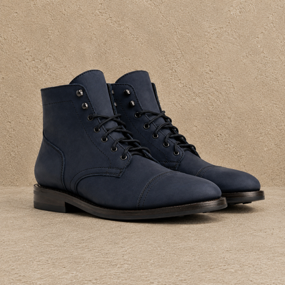 Cap Toe Leather Boots