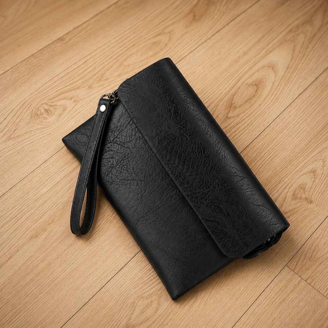 Classic Leather Clutch Wallet